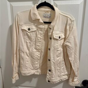 Cream Denim Jacket